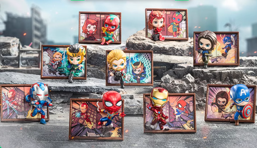 POPMART Marvel Photo Frame Series Blind Box One set(8pcs