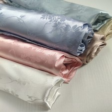 Chinois Satin Damassé Tissu Floral Artisanat Matériel pour Qipao Hanfu Robe DIY