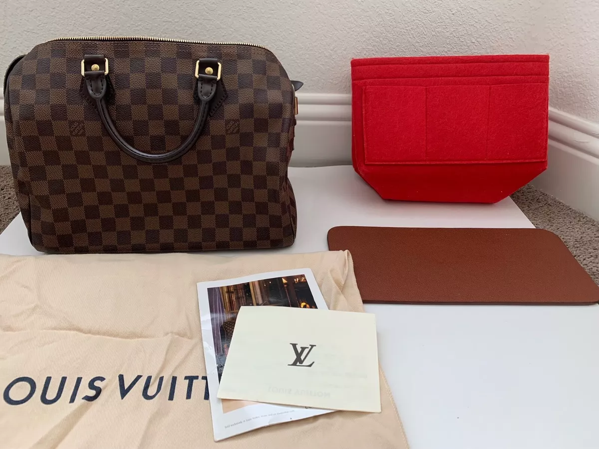 lv bag with red lining