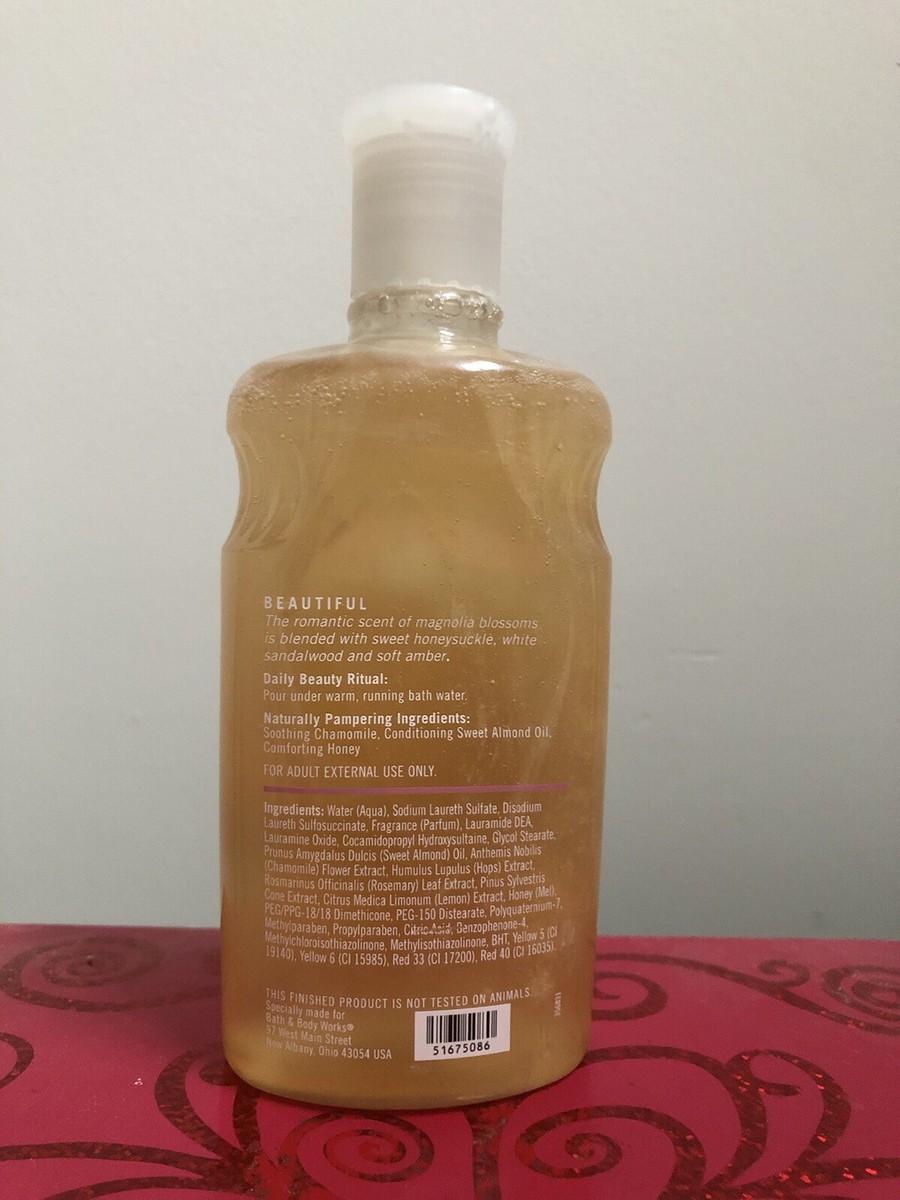 Bath & Body Works MAGNOLIA BLOSSOM 10 oz LUXURY Bubble Bath VERY