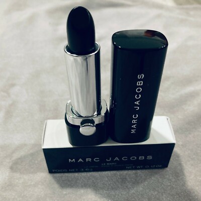 NEW Marc Jacobs LE MARC Lip Creme BLACQUER 258 Black Lipstick FULL SIZE NIB!