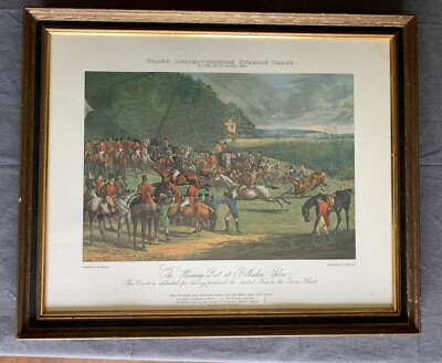 The Grand Leicestershire Steeplechase Framed Print Alken 18  x 22  Equestrian