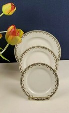 Heinrich H&C China Co. Selb Bavaria Manchester 3 pcs Dinnerware Set Gold Trimmed