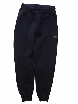 Nike Sportswear Pant Men Small Black Tech Fleece Slim Fit Jogger Swoosh Logo C50