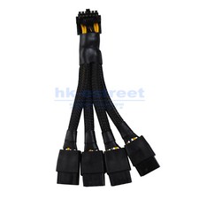 GPU RTX4090 4080 3090 series 4x8pin PCI-e to 16Pin 12 4 90 degree elbow Cable