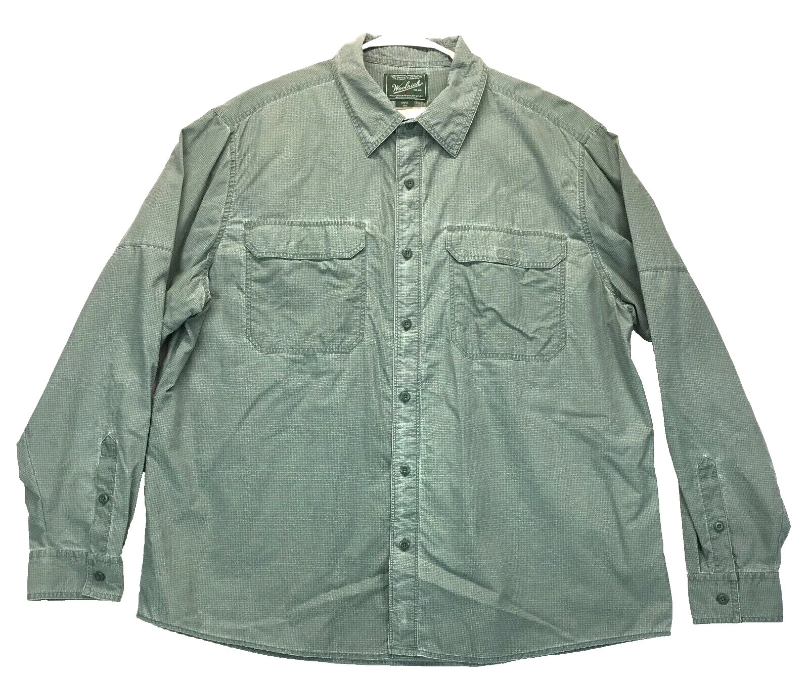Woolrich Nylon Solid Casual Button-Down Shirts for Men