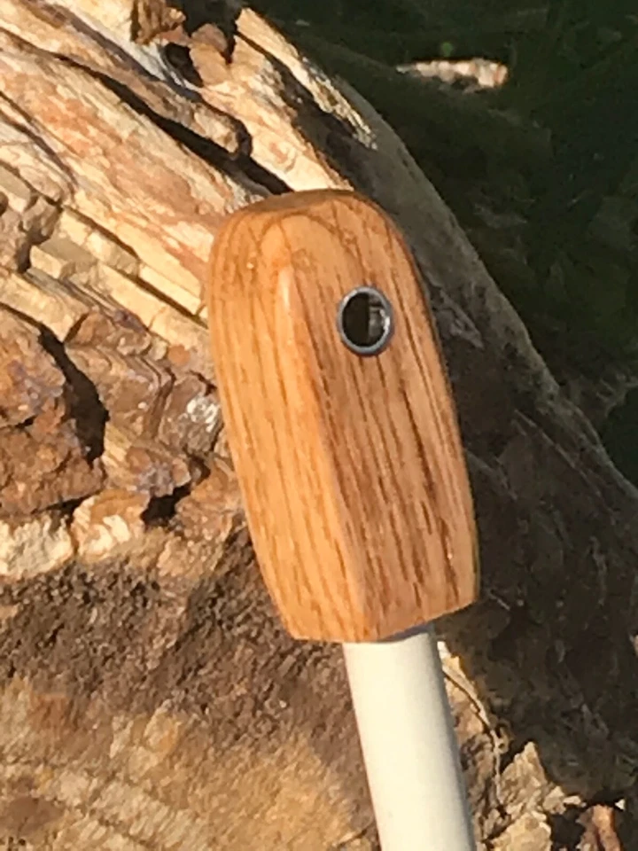 Afilador de campo de cerámica hecho a mano con mango de roble cuadrado de 3/8" Foto 2 de 4