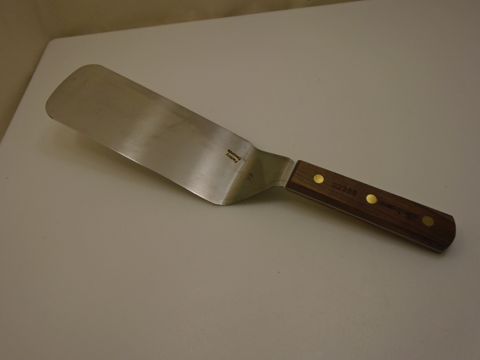 Dexter USA S2388 8X3 Wood Handle Hibachi Grill BBQ Spatula Griddle Factory2nd