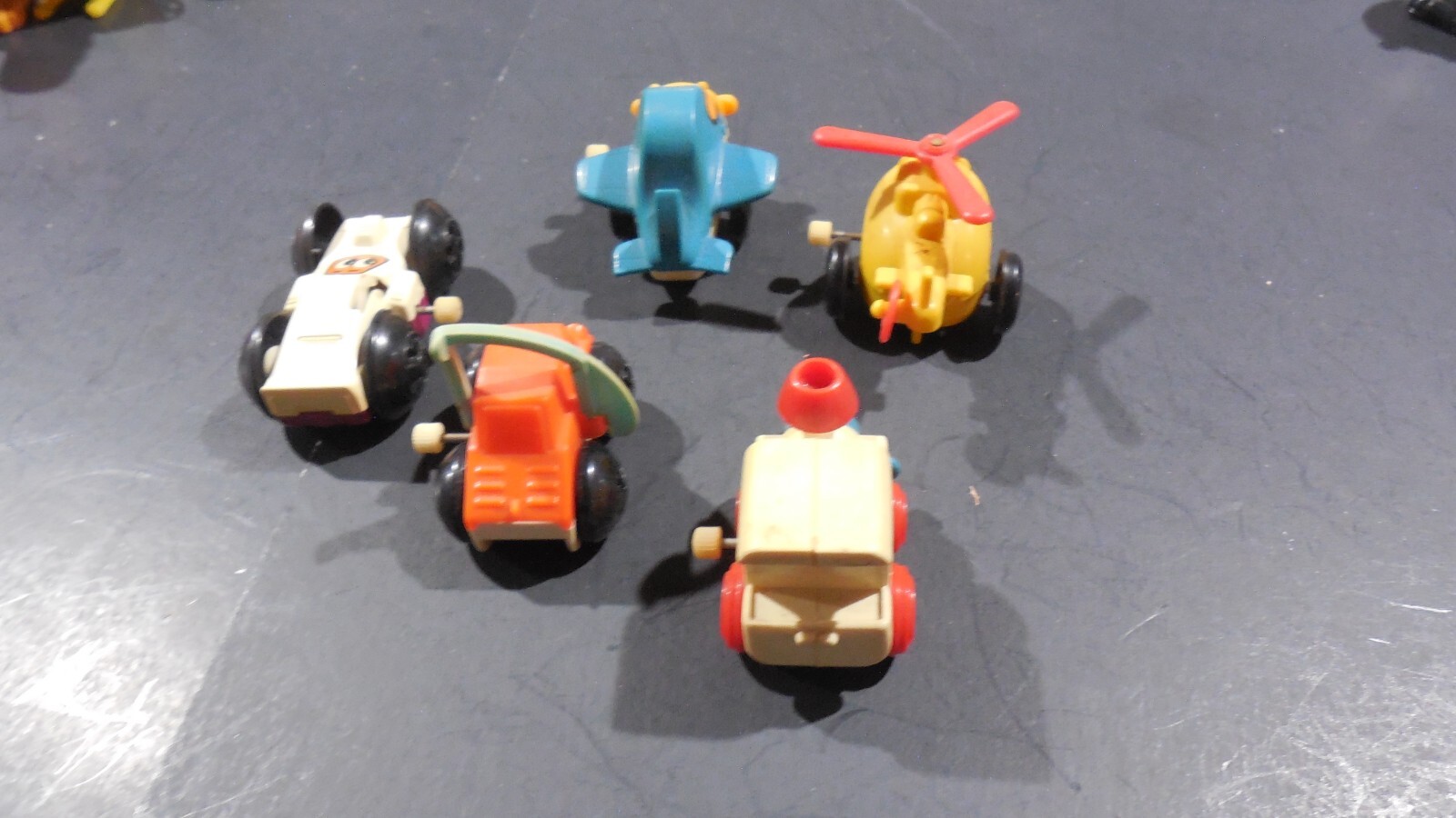 Vintage Tomy Wind Up Toys Lot of 5 Train Plane Helicopter Car eBay