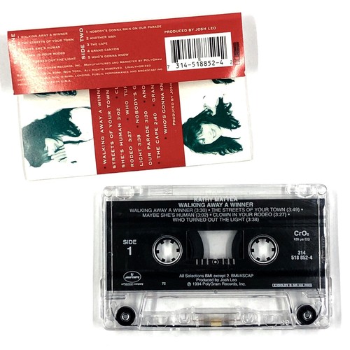 KATHY MATTEA WALKING AWAY A WINNER Cassette Tape OG 1994 Rock Folk Country Rare - Imagen 2 de 5