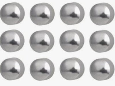 Studex Sterilized Earrings Surgical Steel Ear Stud Silver 12 Pair for women 3 mm