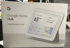 Google Nest Hub with Built-In Google Assistant, Chalk (GA00516-US)