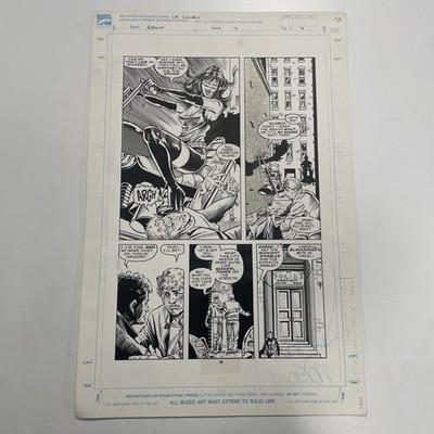 Lee Sullivan Original Art for Marvel's Robocop #9 Page 7 1990