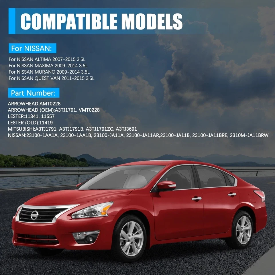 New Alternator 11341 11557 for Nissan Murano 2009 2010 2011 2012 2013 2014 11419 Foto 2 de 4