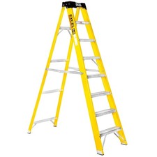 Image of Excel Electricians Fibreglass Step Ladder 3/4/5/6/8 Tread 0.72m - 1.91m EN131