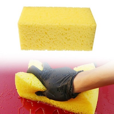 Extra Soft Multi Use Car Wash Sponge Super Absorbent Yellow Color 20x10x9cm