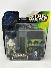 Star Wars Power of the Force POTF Deluxe Snowtrooper with Heavy Blaster & Swiv