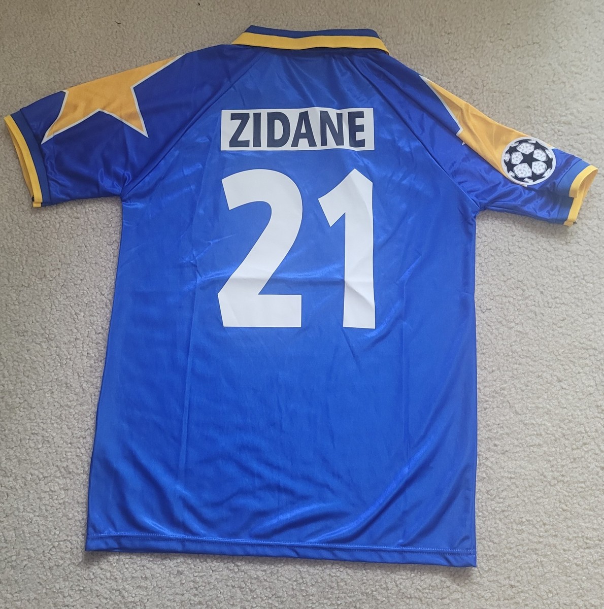 Kappa Juventus Zinedine Zidane #21 95/97 Away Soccer Jersey Men L