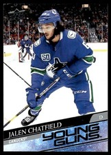 2020-21 Upper Deck Young Guns Jalen Chatfield Rookie Vancouver Canucks #452