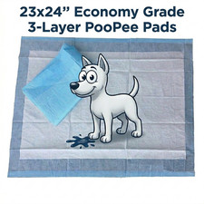 800-23X24 CHEAP-3-Layer Pee Pads for Smaller Puppies up to approx. 15-20lbs