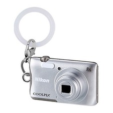 Gasha Bandai Nikon Camera Personal Marker Charm Capsule Toy Coolpix S3700 Silver