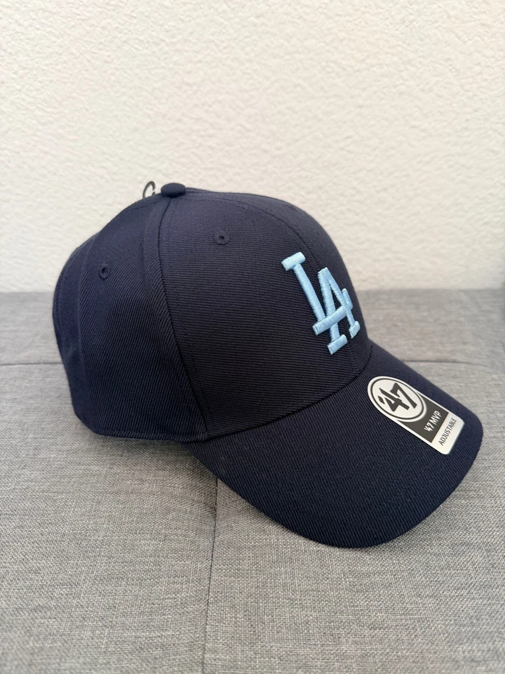 Gorra de béisbol LA Dodgers ’47 MVP ajustable azul marino estructurada ala curva Foto 3 de 4