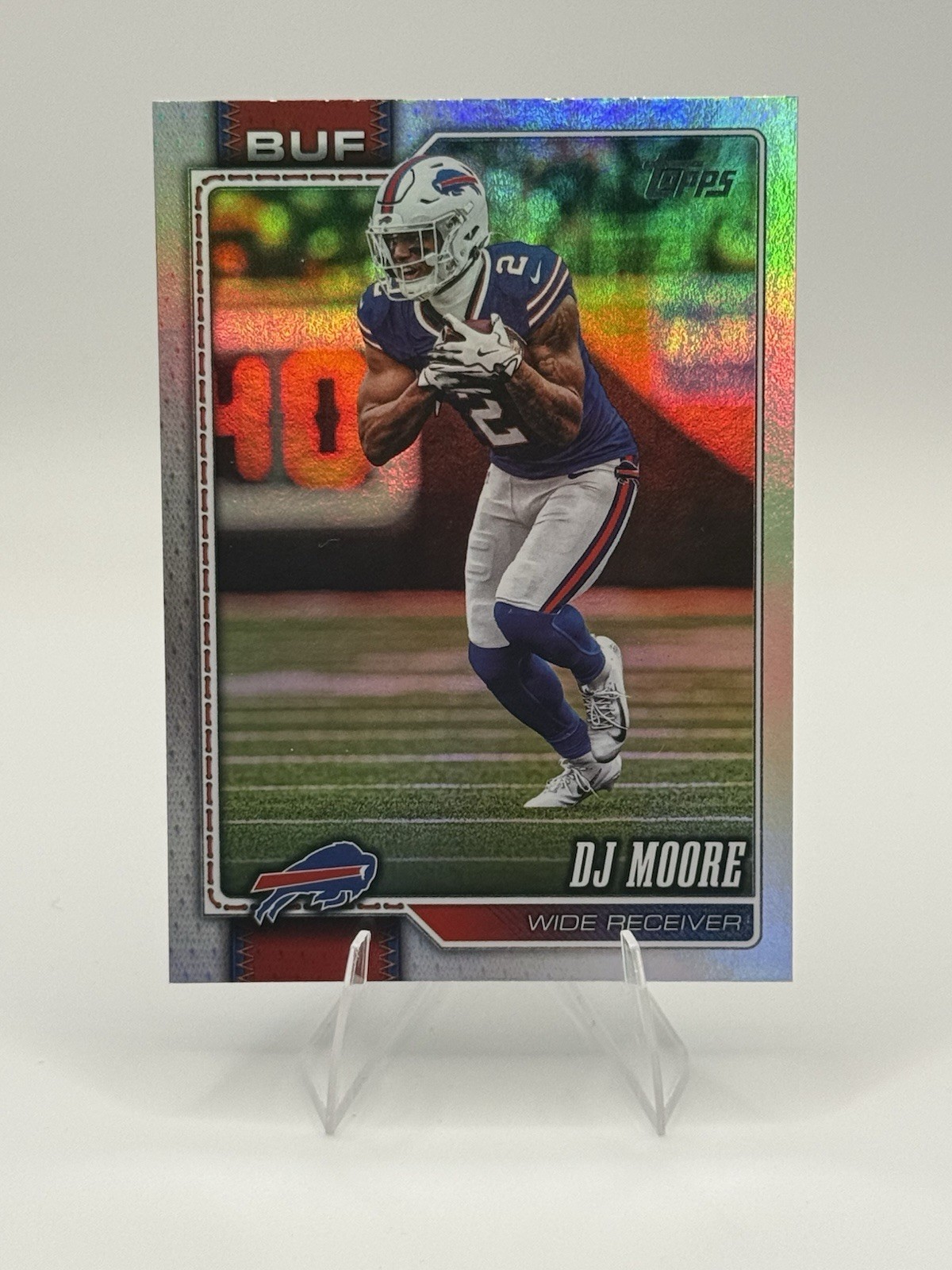 2026 Topps Flagship Football DJ Moore #36 Mini Diamond Foil Buffalo Bills