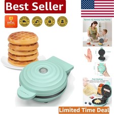 Portable Non-Stick Mini Waffle Maker - Ideal ...