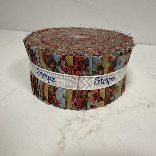 Stripz Quick Cuts 2.5 " x 3.5 Yd. Quilting Cotton Fabric Shalimar New Jelly Roll