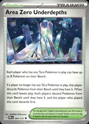 Area Zero Underdepths 094/131 Uncommon Prismatic Evolutions Pokemon Near Mint