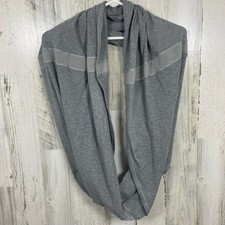 Lululemon Grey Gray Infinity Scarf with Zipper Pocket Running Winter Fall