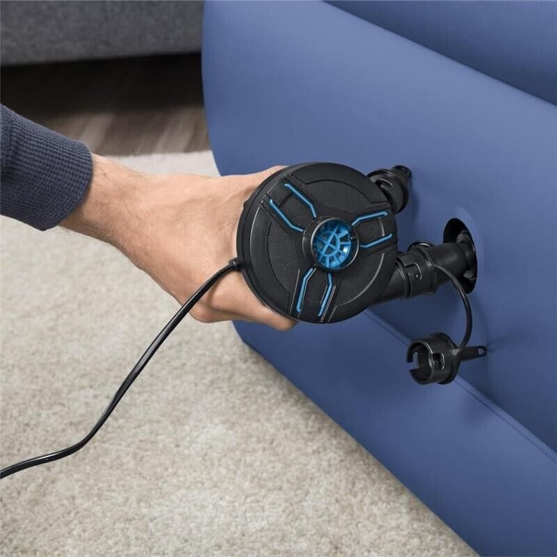 Pompa Ad Aria Portatile KIKILIVE 400W/600W – 4 Adattatori, Gonfiaggio Rapido Per Materassi E Piscine