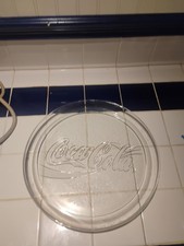Coca Cola Large 13 Inch Glass Serving Platter Thick