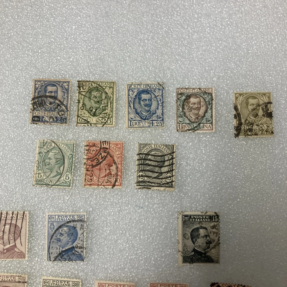 22 USED Antique Mixed Italy King VEIII Stamps, 1901-1924, Nice Deal- LOOK! - Image 2 of 4