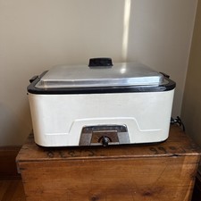 Vintage Kenmore Countertop Automatic Electric Roaster White.