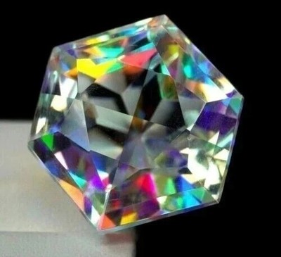 VVS Multi-Color Mystic Topaz Hexagon Cut 100 Ct Natural Gemstone EGL Certified