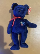 Rare Ty 2003 UK Exclusive Beanie Babies SPARKS The Bear Bonfire Night NWTS