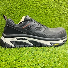 Skechers Road Walker Raylan Mens Size 10.5 Black Composite Toe Work Safety Shoes