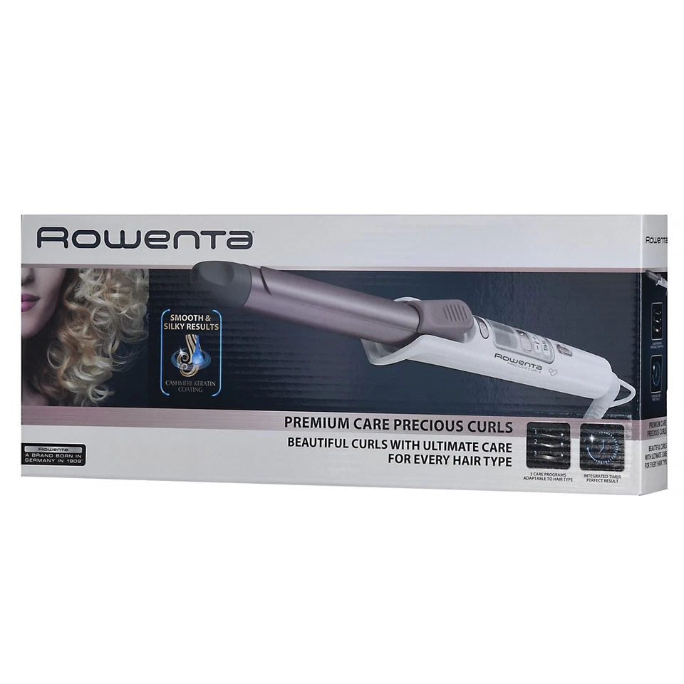 3121040060155 Rowenta CF3460F0 hair styling tool Curling iron Warm Black, Pink, - Image 2 of 4