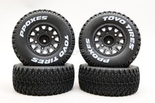For Traxxas Slash 4wd Wheels Tires Track Treads 110mm W Adj Hex 4pcs