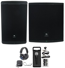 JBL EON715 15" DJ PA Speaker w/Bluetooth EON718S 18" Subwoofer Mic Headphones
