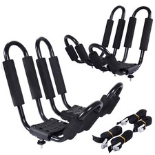 2 Pair Canoe Boat Kayak Roof Rack Car Suv Truck Top Carrier J Cross Bar