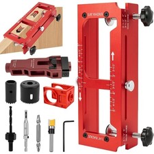 Aluminum Alloy Door Hinge Jig Adjustable Hinge Mortising Jig  Cabinet
