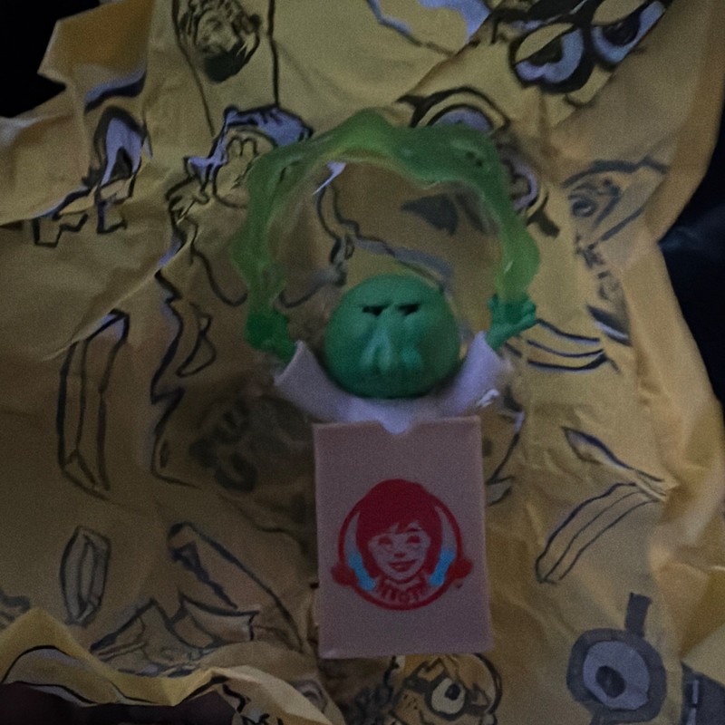 Wendy's Minions Green Head Toy Figure In Box 2015 Age 4-7 8-11 Years
