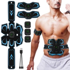 EMS Abdominal Muscle Toning Trainer ABS Stimulator Toner Fitness Binder Gym Belt