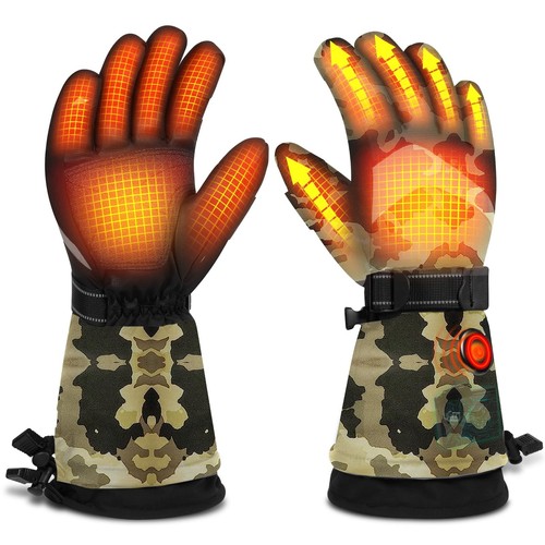 Heated Gloves for Men Women, Ski Winter Glove 7.4V 22.2Wh Rechargeable Batter...