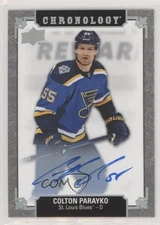2019-20 Upper Deck Chronology Franchise History Colton Parayko #FH-ST-CP Auto