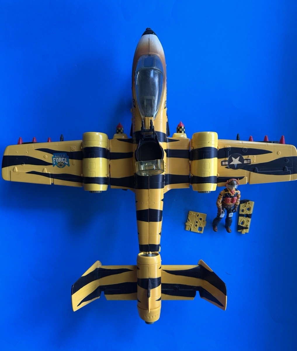 GI Joe Tiger Force Tiger Rat Plane Original 1988 Hasbro Complete