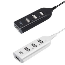 4 PORT Multi Hub USB Splitter Adaptar For Laptop Desktop TV Charger 3D glass PC