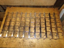 11 Chrome Slatwall J Hook Rail Straight Display Racks